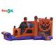 Halloween Pumpkin Inflatable Jumping Castle With Slide Combo