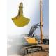 Excavator Hydraulic Clamshell Bucket for telescopic dipper arm For Construction Works