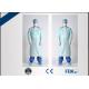 Long Sleeve Disposable Protective Gowns Anti Virus Infection With Thumb Hole