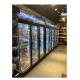 Upright Glass Commercial Display Freezer Frequency Conversion Energy Saving