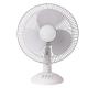 Rechargeable Table Top Fan White 12 Inch 12V Digital Plastic Ce Household Air Cooling Fan Free Spare Parts 3 PP Blades 2pcs/ Box