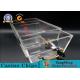 Acrylic Clear Security Box / Playing Cards Discard Holder With Lock And Key