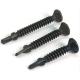 AISI 410 Stainless Winged Drill Screw , Black Oxide Wing Screw For Wood To Steel Applications