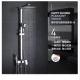 Thermostatic Mixer Shower Set Square Chrome Twin Head Exposed