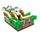 Cowboy Blow Up Slide With Jumping Course 0.55mm PVC Tarpaulin Playground
