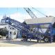 Automatic Mini Mobile Concrete Batching Plant Low Noise With Washing Function