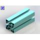 Sky Blue Color 40 * 40 Anodizing T Slot Aluminum Profile For Architectural Use