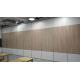 Banquet Hall Wooden Partition Wall MDF 95mm Soundproof Yellow