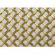 Stainless Steel 3mm Balcony Architectural Wire Mesh Gold Color Panels