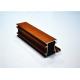 6063 T5 / T6 Wood Grain Aluminium Extruded Sections For Window / Door