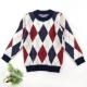 Autumn and winter new children's jacquard sweater fashion baby simple Pullover Sweater Top