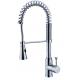 Commercial One Handle Brass Kitchen Sink Water Faucet / Deck Mounted Chrome Mixer Taps