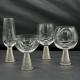 Electroplate Diamond Base Wine Glass Set