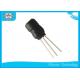 Three Pin Radial Leaded Inductor , Black 0608 Ferrite Drum Core Inductor For
