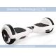 6.5 inch classic white two wheel hoverboard self balancing scooter bluetooth LED lighting