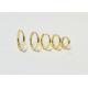 6mm 12mm 9k Gold Huggie Earrings , 10mm Dainty Huggie Hoop Earrings OEM