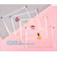 Custom Packaging Clear PVC Jelly Bag with Plastic Slider Ziplock PVC Storage Cosmetics Packing Bag, white logo small pla