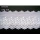 Cotton Lingerie Lace Fabric / Embroidery Lace Fabric For Garment