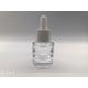 15ml Glass Button Dropper Bottle Silkscreen Printing Logo For Skincare Serum