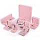 Flannelette Velvet Bracelet Packaging Box Pink Iso Certificated