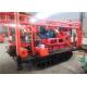 Red 30m - 200m Borehole Crawler Mounted Drill Rig Machine For Water Wells