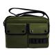 Customized Green Nylon Crossbody Bag Waterproof With Metal Accessories