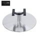 Brushed Finish Modern Chair Base for Bar Stools 8mm Wall Smooth Bearing Rotation