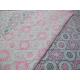 Pink Geometric Polyester Lace Fabric Cotton Burnout Allover Lace for Lady Clothes(CY-DK0041)