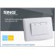3 gang multi socket, decorative wall switches high quality, ,automatic lighting control wall switch
