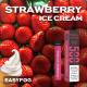 Strawberry Ice Cream Portable Disposable Vape 400 - 500 Puffs Customized Logo