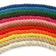 braided 3mm waxed cotton cord colorful twisted waxed cotton rope