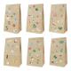 DIY Sticker 70g Kraft Paper Food Packaging Paper Bag For Bread 11g/Pcs