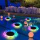 OEM IP68 Multi Color LED Solar Float Lamp For Swimming Pool Night Light Stair Light