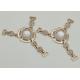 Zinc Alloy Boot Jewelry Chains , T Type Chain Boot Straps With Rhinestone