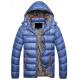 Casual Style Mens Down Parka Jacket , Mens Shiny Puffer Coat Good Thermal Protection