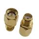 Gold Plated SMA Male To Sma Female Pin Brass Adapter 50 Ohm Nickel RF Antenna Connector