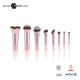 8PCS Custom Gift Make Up Brush Set With Synthetic Hair Aluminum Ferrule Plastic Handle