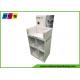 Merchandising Floor Shelf Cardboard Display Stands For Personal Care Products Promotion