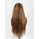 Natural Color #613 350% Density Frontal Wigs Human Hair