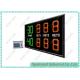 Aluminum Housing , Red / Green Electronic Tennis Scoreboard With Wireless Console