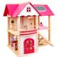 Natural 37.5cm Diy Wooden Dollhouse Furniture Wooden Toy House Furniture