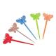 Butterfly Plastic Disposable Fruit Stick Creativity Bar Restaurant Home Fork