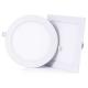 CRI 95-98Ra LED Round Panel Light With 85-265V or 12V DC Input Voltage 120LM/W Flicker Free