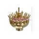 Brass Adjustable 3 Layer Flower Water Fountain Nozzles For Pond / Garden