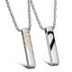 New Fashion Tagor Jewelry 316L Stainless Steel couple Pendant Necklace TYGN179