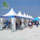 3x3m Pagoda Movable High Peak Tent Gazebo PVC Fabric For Outdoor Events