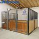 Europe Style Hot Dip Galvanized Metal Frame Horse Stall Fronts With Swivel Feeder