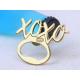 Cool Innovative Zinc Alloy Gold Coating XOXO Men Women Blank with Engraved Logo Wedding Favor Gift Bottle Opener
