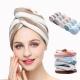 Super Dry Stripe Microfiber Hair Turban Towel For Travel