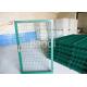 Green PVC Welded Wire Mesh Fence With Gates Easily Installation 0.4 - 2.5m Height